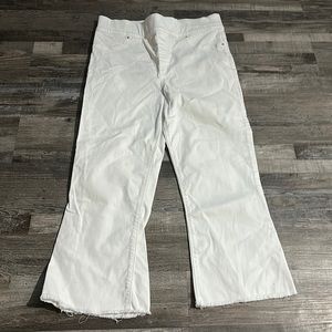 Spanx  White Fringe Capris Sz  XL